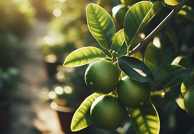 árbol limero con limas
